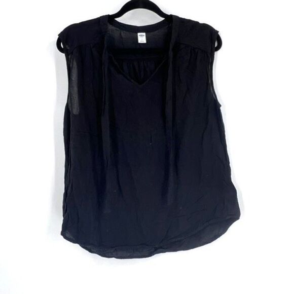 Old Navy Blouse floral group career vacation Size Large Chambray Mixed Print - Picture 5 of 15